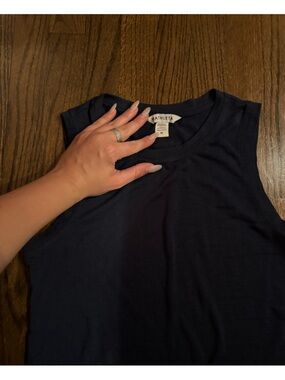 Athleta Dark Navy Sleeveless Crew Tank